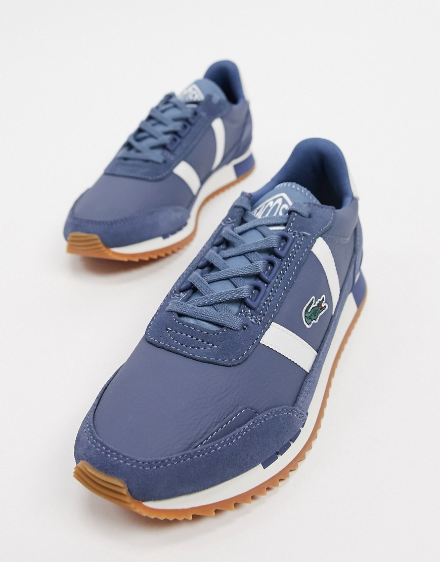 Lacoste – Partner Retro – Mörkblå sneakers i läder