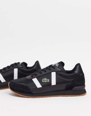 black trainers lacoste