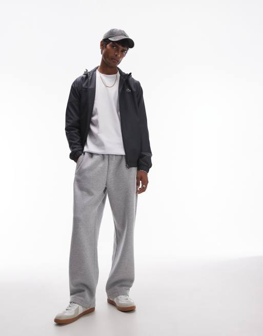 Lacoste performance zip up quilted jacket in black, 4 of 4