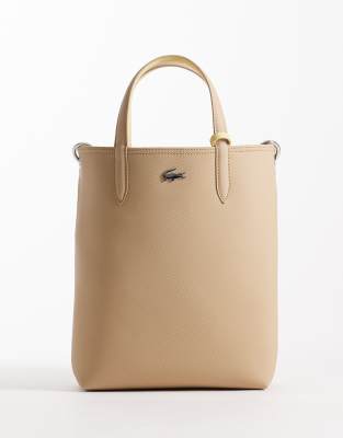 Lacoste - Petit sac réversible - Beige et jaune-Neutre
