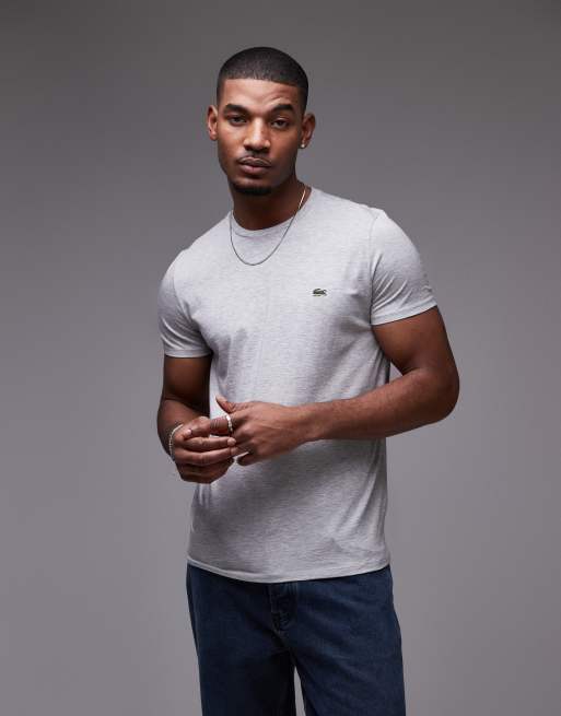 Lacoste pima cotton t-shirt in gray