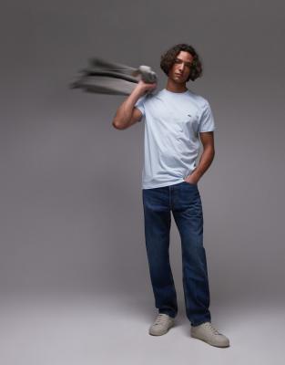 Lacoste Pima Cotton T-shirt In Blue