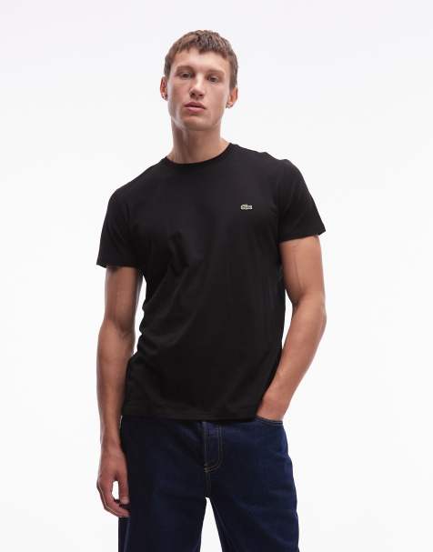 Lacoste Pima t-shirt in black - view 1