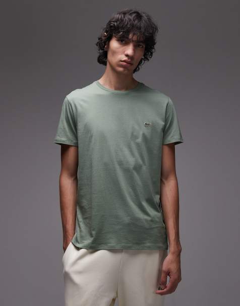 Lacoste pima t-shirt in thyme - view 1