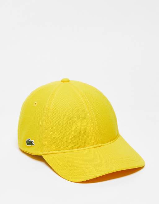 Yellow store lacoste hat