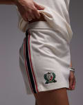 [Lacoste] Lacoste pique mini skirt in white M White