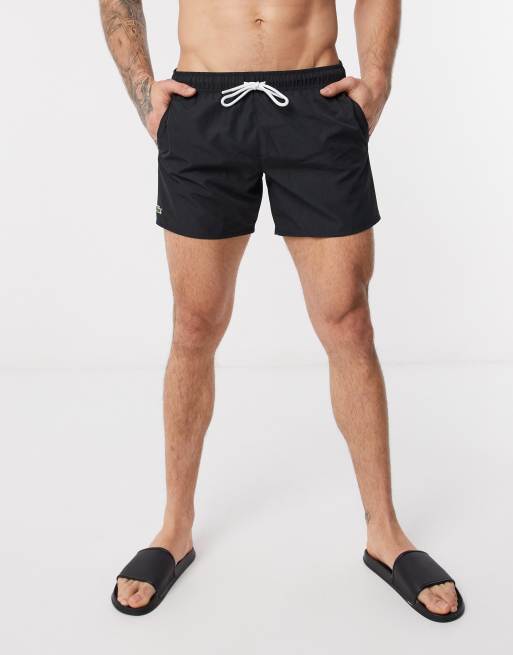 Lacoste swim deals shorts black