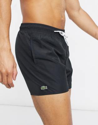lacoste swim shorts black