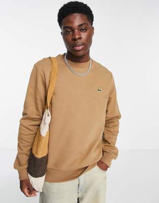 Pull beige outlet lacoste