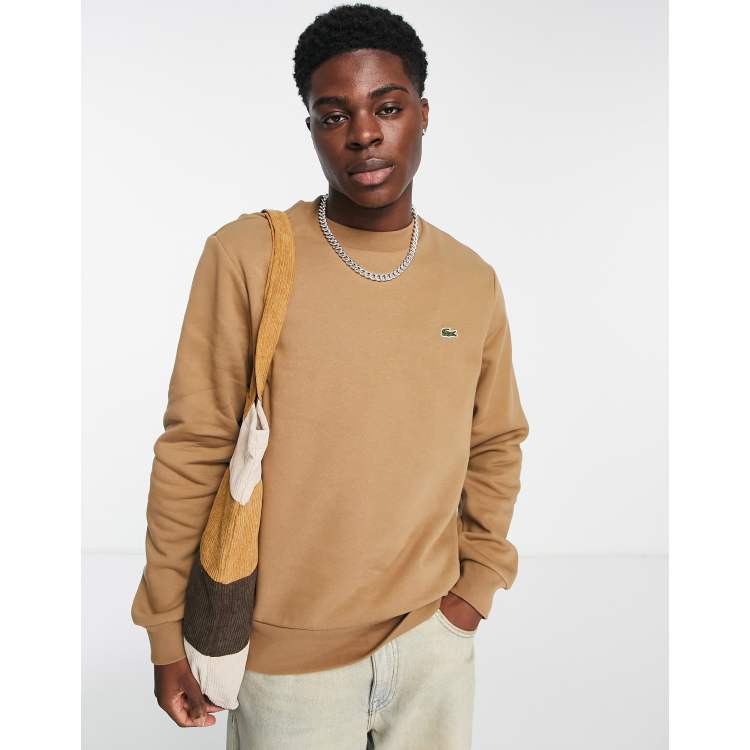 Lacoste plain sweatshirt in beige