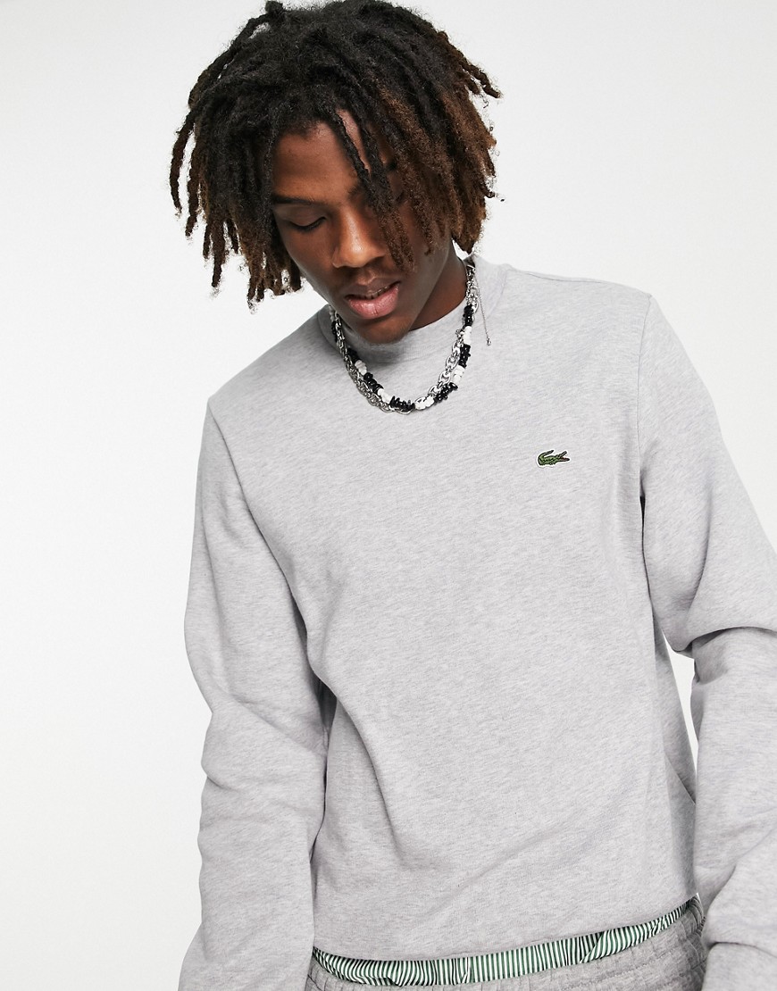 Lacoste plain sweatshirt in gray