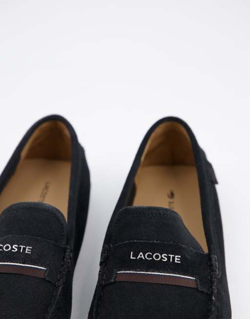 Lacoste plaisance driving shoes in black ASOS