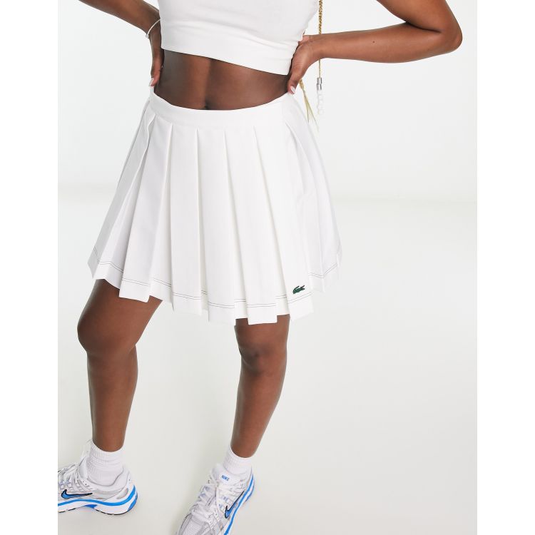 ★LACOSTE★ Women's Tennis Tipping Pleated Skirt White JF857 Women's Pleated Lace Skirt - Shorts & Skirts - New In 2025