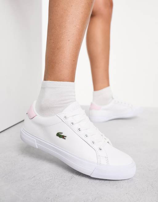 Lacoste Plus Lerond Baskets Blanc et rose clair