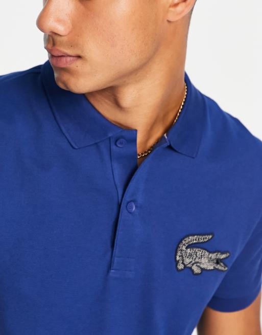 Polo lacoste bleu clearance foncé