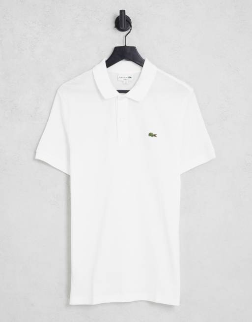 Lacoste - Polo ajusté en piqué - Blanc, 2 de 4