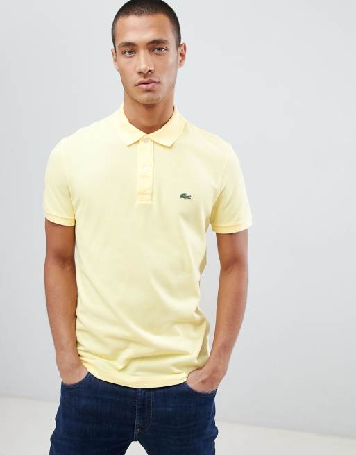 Polo lacoste shop jaune homme