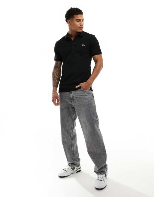 Lacoste - Polo ajusté en piqué - Noir, 4 de 4