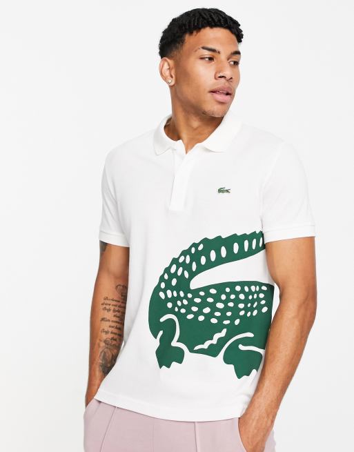 Lacoste Polo avec grand motif crocodile ASOS