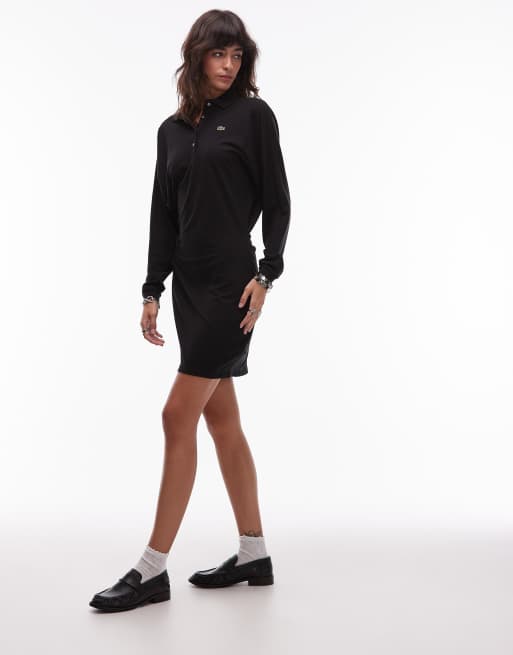 Lacoste polo dress in black | ASOS