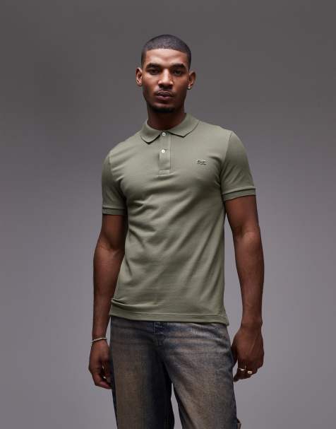 Lacoste polo shirt in khaki green - view 1
