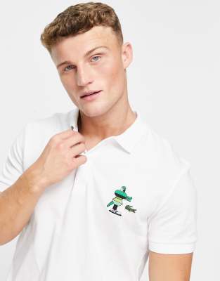 Lacoste Polo Shirt In White | ModeSens