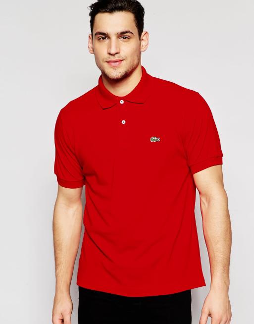 Lacoste red deals polo t shirt