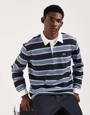Lacoste - Polo style rugby - Bleu