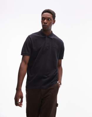 Lacoste - Poloshirt in zwart met wassing - view 1