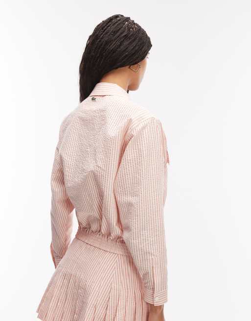 Lacoste – Pomarańczowo-biała kurtka w paski, część zestawu, 4 z 4