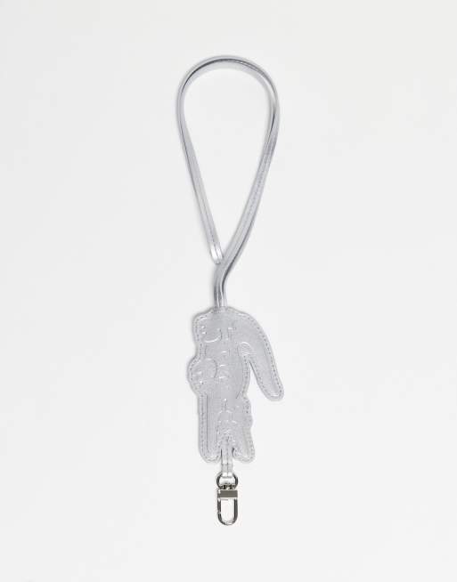 Lacoste - Portachiavi/catenina per borse color argento