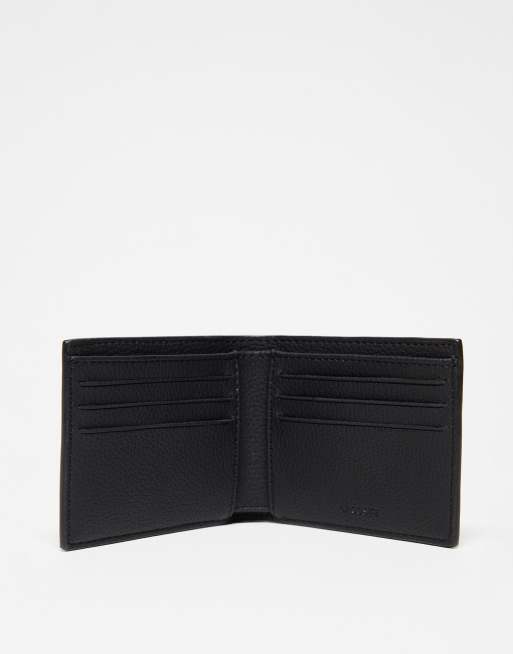 Lacoste - Portafoglio nero a libro con logo, 3 di 4