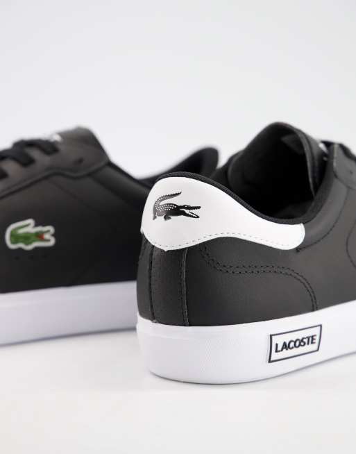 Black deals lacoste trainers