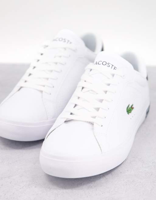 Lacoste – Powercourt 0721 – Biało-zielone buty sportowe, 2 z 4