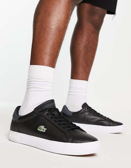 Lacoste black leather clearance sneakers