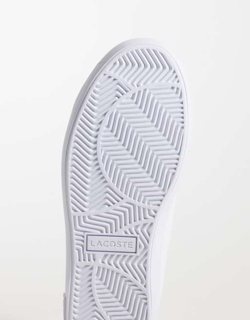 Lacoste Powercourt sneakers i hvid og mørkegrøn, 3 af 5