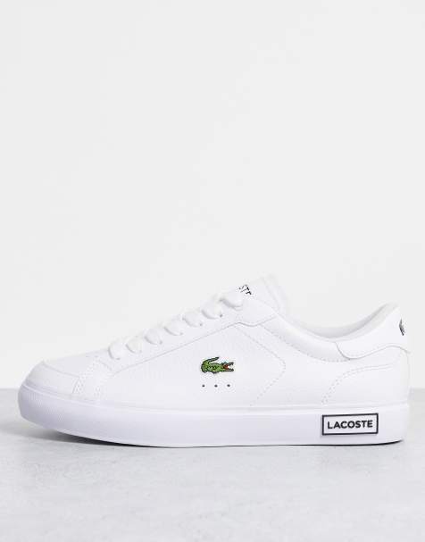 Lacoste - Powercourt - Sneakers in drievoudig wit leer - view 1