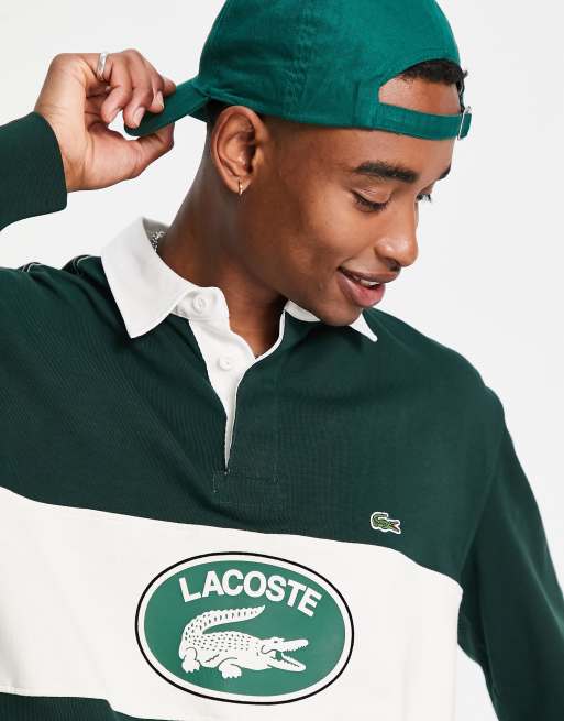 Green hotsell lacoste polo