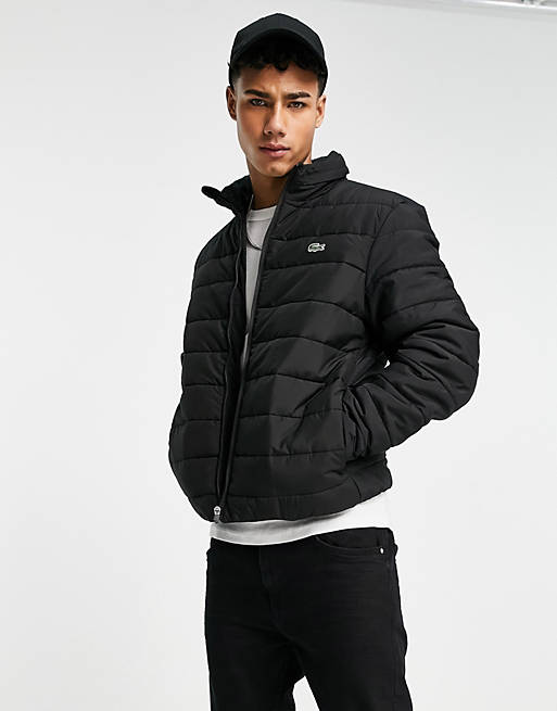 Lacoste puffer jacket in black | ASOS