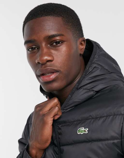 Lacoste L!VE clouded puffer jacket in blue, ASOS