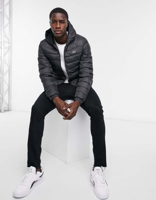 Lacoste L!VE clouded puffer jacket in blue, ASOS