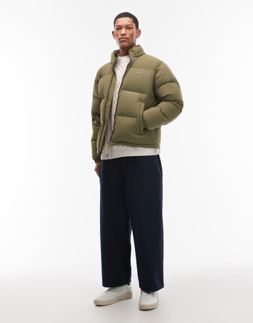 Lacoste puffer jacket in olive, 2 of 5