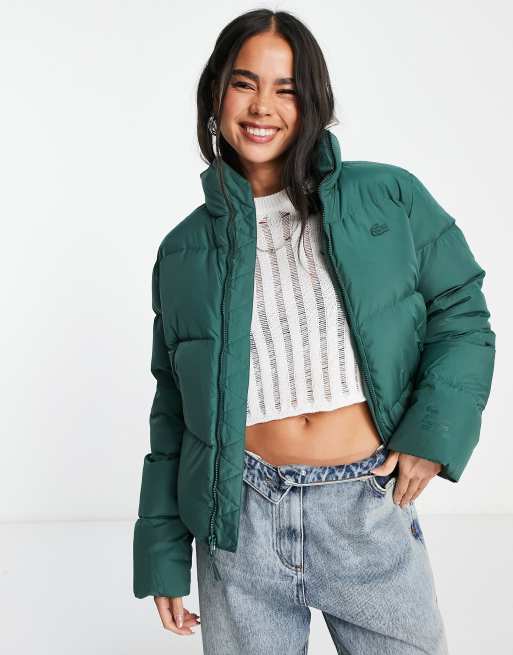 Lacoste green puffer best sale jacket