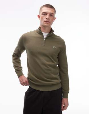 Lacoste - Pull à col zippé - Vert