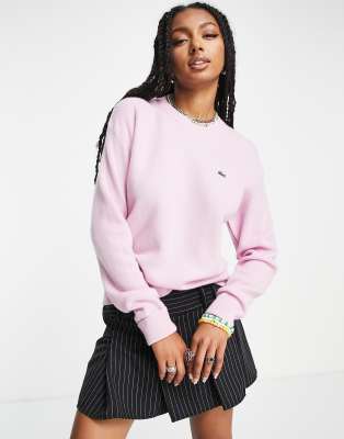 Pull lacoste shop rose femme