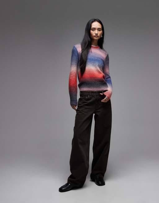 Lacoste - Pull en maille avec rayures effet dégradé - Multicolore, 4 de 4