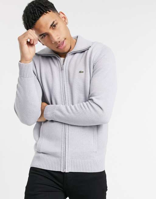 Sweat Lacoste Sport Zipper Rayures Homme