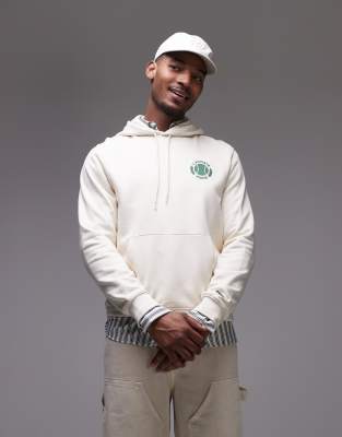 Lacoste Pullover Hoodie In White