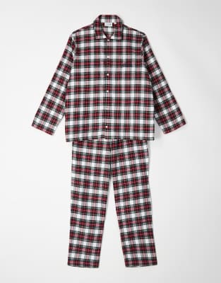 Lacoste - Pyjama en flanelle - Bordeaux-Rouge