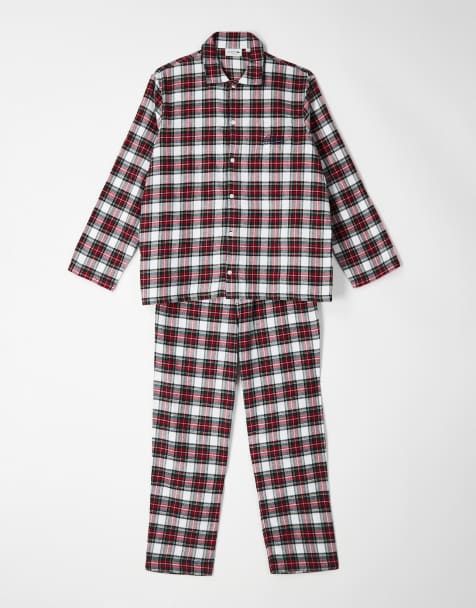 Lacoste - Pyjama en flanelle - Bordeaux - view 1